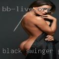 Black swinger giving massage